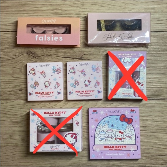 Colourpop Other - Colourpop Hello Kitty Makeup Collection + 2 Eyelash Sets